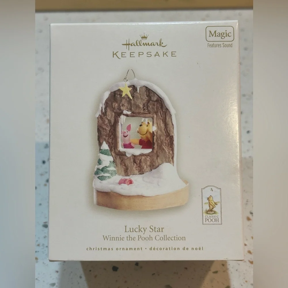 Hallmark Keepsake 2008 “Lucky‎ Star” Winnie the Pooh Ornament • Magic Sound Rare